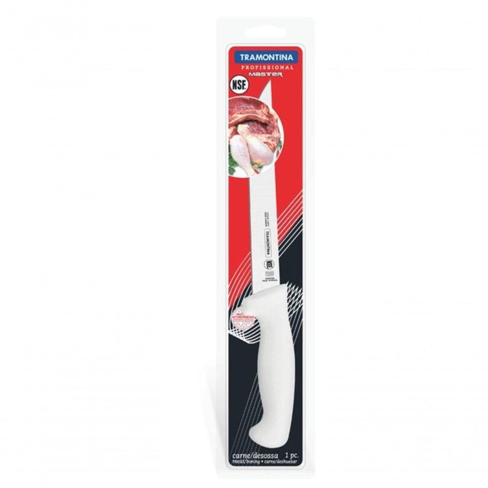 Faca Para Desossar Tramontina Profissional Com Lâmina De Aço Inox E Cabo Em Polipropileno Branco 6 - 2