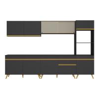 Cozinha Completa 5 Peças Com Armário E Balcão Preta - 2