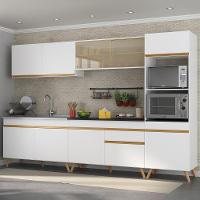 Cozinha Completa 5 Peças Com Armário E Balcão Branca - 1