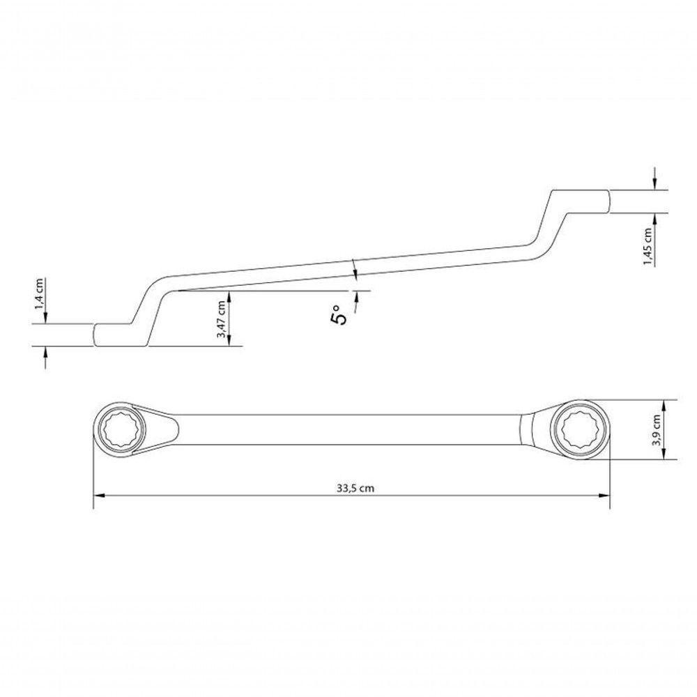 Chave Estrela Tramontina Master 24x26mm Corpo Em Aço Especial Cromado - 2