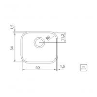 Cuba De Embutir Tramontina Lavínia 40 Bl Em Inox Alto Brilho Com Escape 40x34cm - 3