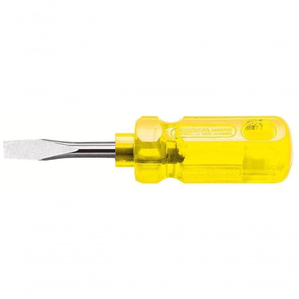 Chave De Fenda Toco Tramontina Master Com Ponta Chata Em Aço Cromo Vanádio 1-4x1.1-2 - 1