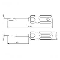 Chave De Fenda Toco Tramontina Master Com Ponta Chata Em Aço Cromo Vanádio 1-4x1.1-2 - 2