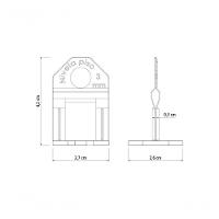 Base Espaçadora Plástica Tramontina Estreita Eco 3mm Saco Com 100 Unidades - 3