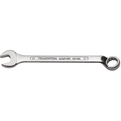 Chave Combinada 27mm Tramontina Master Com Pescoço Corpo Forjado Em Aço Especial Cromado