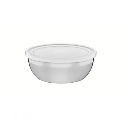 Pote Tramontina Freezinox Redondo Em Inox Com Tampa Plástica 1,6 Litros