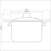 Caldeirão Tramontina Paris 24cm Em Alumínio Com Revestimento Antiaderente Chumbo E Tampa De Vidro - 2