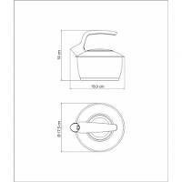 Chaleira Tramontina 1,5 Litros Em Aço Inox Com Cabo Preto