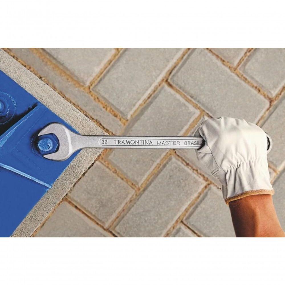 Chave Combinada 28 Mm Com Pescoço Tramontina Master Corpo Forjado Em Aço Especial Cromado - 2