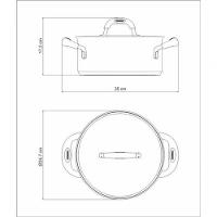 Caçarola Rasa Tramontina Duo Silicone 24cm Em Aço Inox - 2