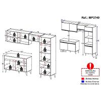Cozinha Compacta 4 Peças Com Armário E Balcão Branca