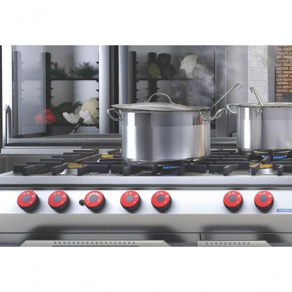 Caldeirão Tramontina Professional Aço Inox Com Tampa 24cm - 2