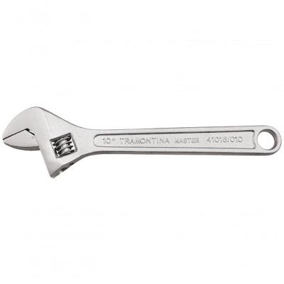 Chave Ajustável Para Porcas Tramontina Master 6" Com Corpo Forjado Em Aço Carbono Cromado