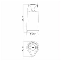 Garrafa Térmica Tramontina Exata Com Ampola De Vidro 1 Litro Verde - 5