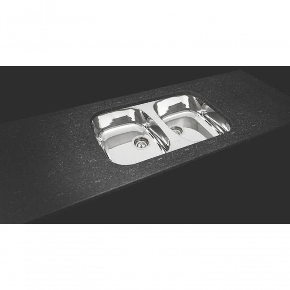 Cuba De Embutir Tramontina Isis 2c 34 Bl Em Inox Alto Brilho Sem Escape 77x45cm - 2