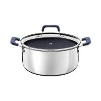 Caçarola Tramontina Romagna Aço Inox E Alumínio 24cm Com Revestimento Cerâmico Black Stone - 1