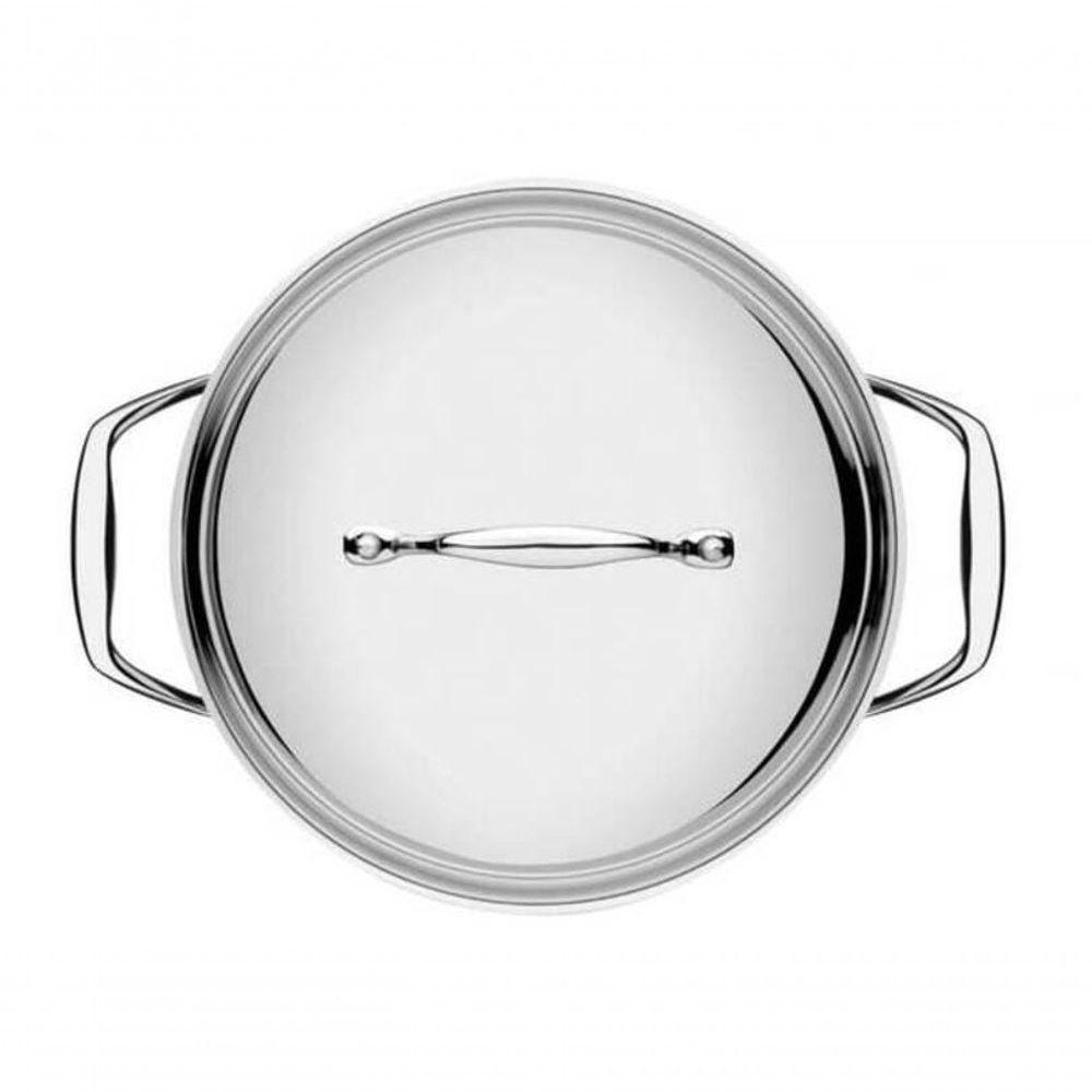 Caçarola Rasa Tramontina Grano 24cm Em Inox Com Corpo Triplo - 3