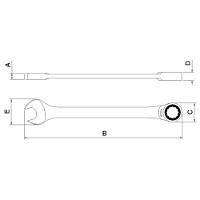 Chave Combinada Com Catraca 8mm Tramontina Pro - 2
