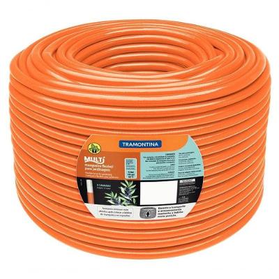 Mangueira Multi 1-2 Tramontina Em Pvc Laranja 3 Camadas 50m