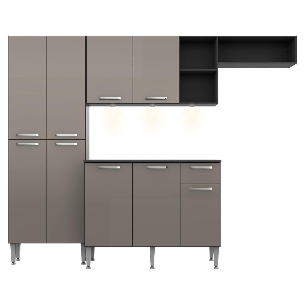 Cozinha Compacta com Armário e Balcão com Tampo Pequim - 2