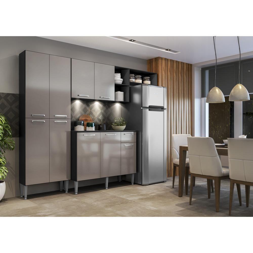 Cozinha Compacta com Armário e Balcão com Tampo Pequim - 8