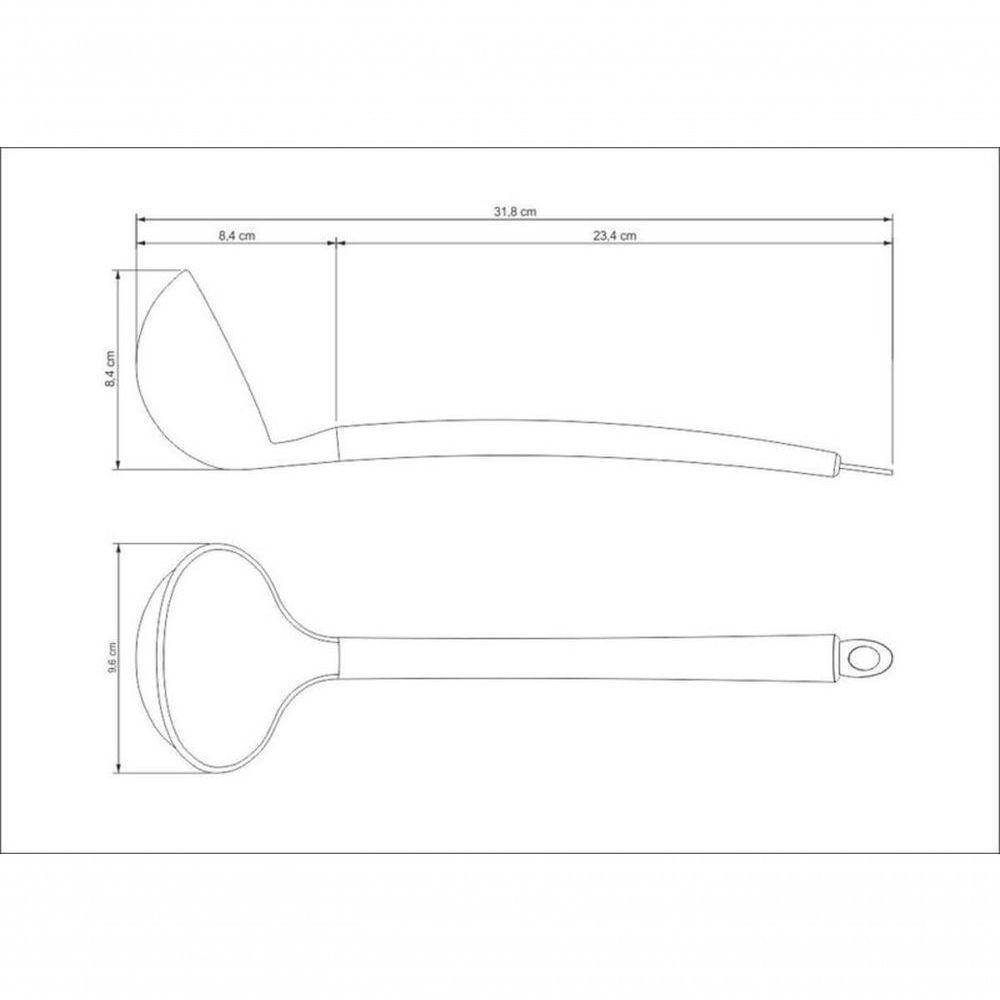 Concha Tramontina Apreciatta Em Silicone Com Cabo Inox Satinado - 3