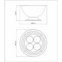 Champanheira Tramontina Rotonda 42cm Em Aço Inox Com Suporte Para 4 Garrafas - 3