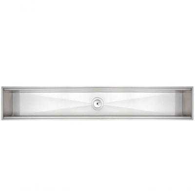 Canal Organizador Em Inox Tramontina Para Sobrepor Com Acabamento Acetinado 105x18cm
