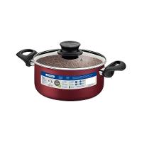 Caçarola Tramontina Paris 20cm Em Alumínio Com Revestimento Antiaderente Com Tampa De Vidro Vermelha - 5