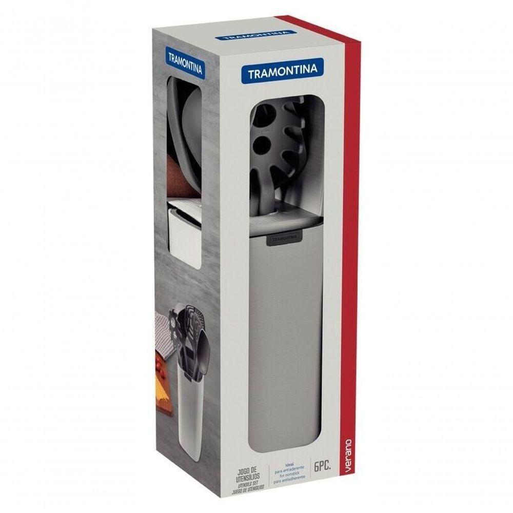 Jogo De Utensílios Tramontina Verano 6 Peças Com Suporte ônix - 4