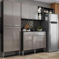 Cozinha Compacta com Armário e Balcão com Tampo Preta - 2