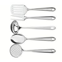 Jogo De Utensílios Tramontina Utility Em Inox Com Suporte 5 Peças - 1
