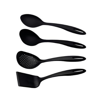 Jogo De Utensílios Tramontina Ability Preto Em Nylon 4 Peças