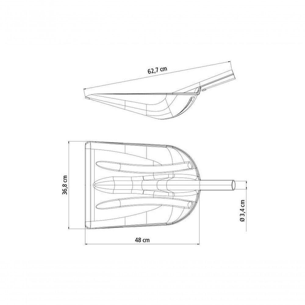 Pá Plástica Tramontina Sem Cabo - 3