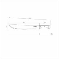 Facão Para Mato Tramontina Com Lâmina Em Aço Carbono E Cabo De Polipropileno Preto 14" - 3