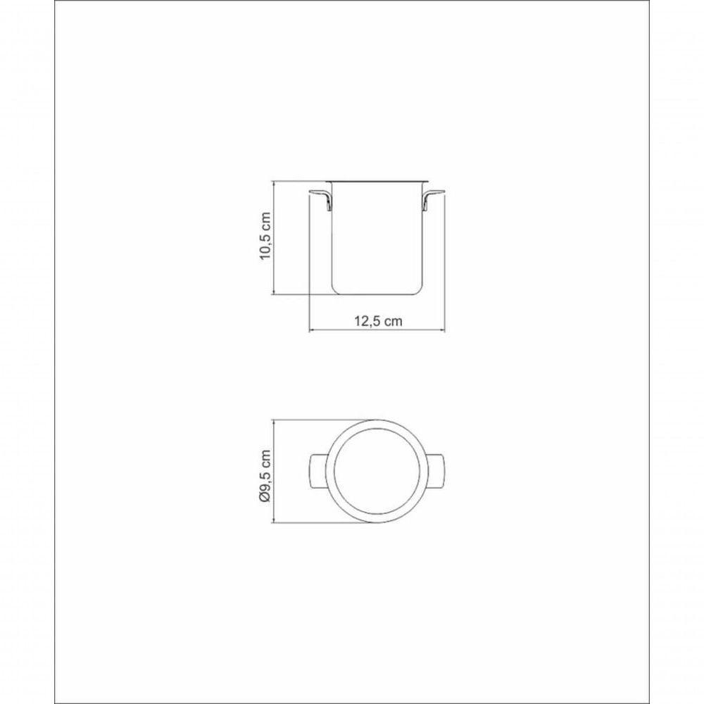 Balde Para Gelo Tramontina Cosmos Em Inox Com Acabamento Fosco 8cm 0,5 Litros - 3
