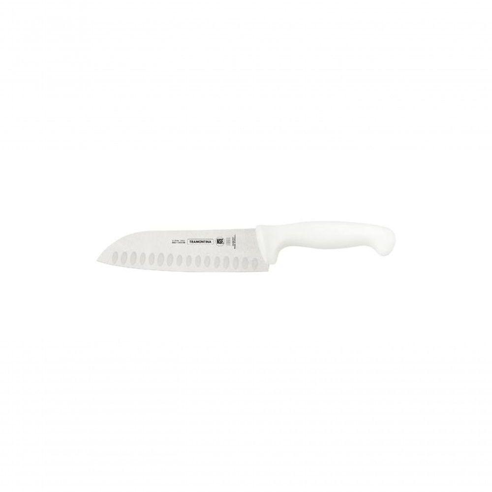 Faca Para Fatiar E Picar Tramontina Profissional Com Lâmina Em Aço Inox E Cabo De Polipropileno Branco 7 - 1