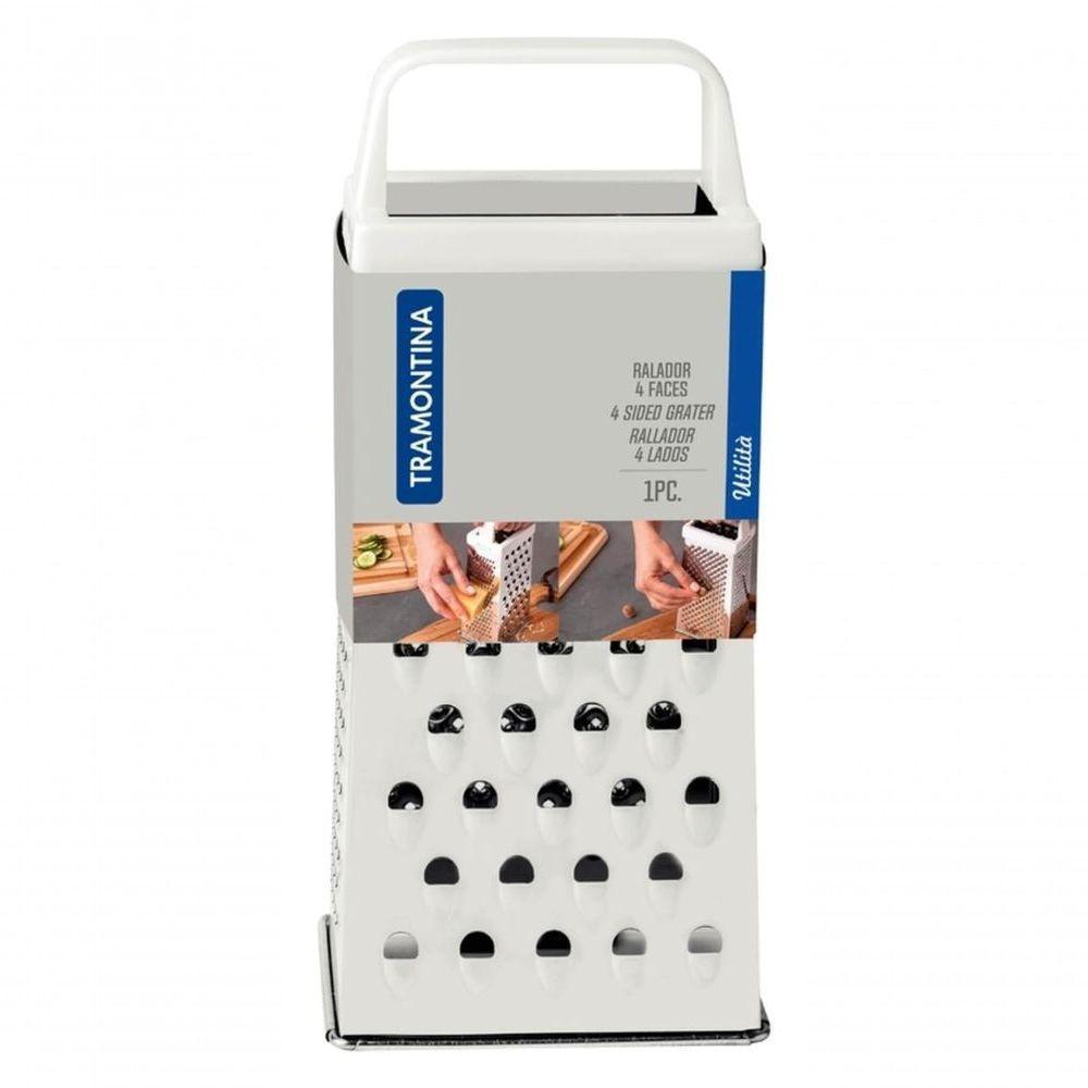 Ralador 4 Faces Tramontina Utilitá Em Aço Inox Branco - 3