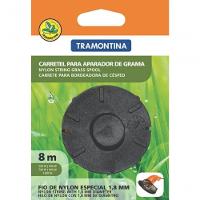 Carretel 1 Fio De Nylon Para Aparador De Grama Tramontina 1,8mm Com 8m De Comprimento - 1