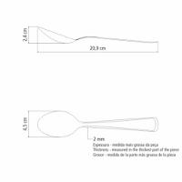 Colher De Mesa Tramontina Pacific Em Aço Inox - 3