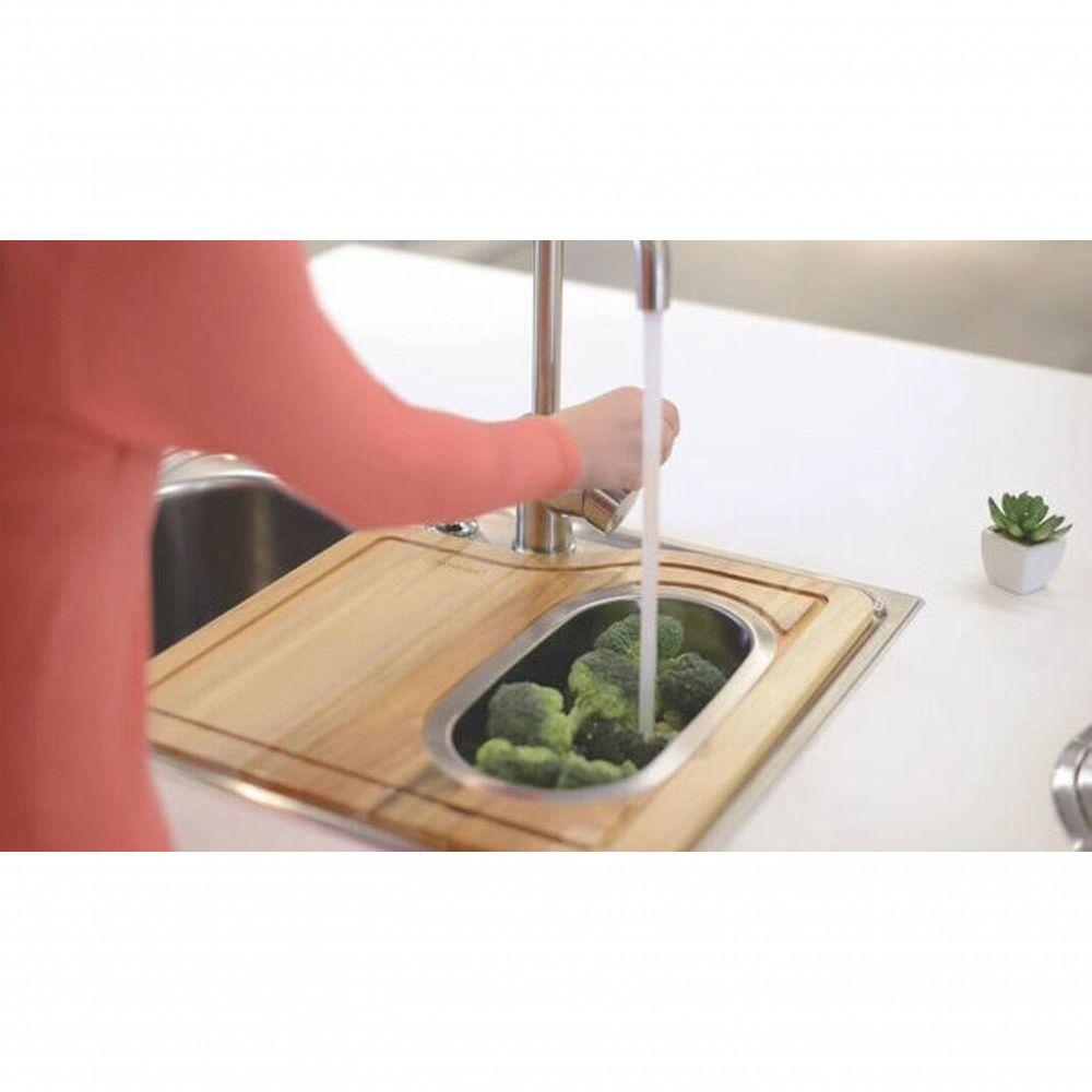 Cesto Coador Tramontina Em Aço Inox Compátivel Com Tábua Em Madeira - 2