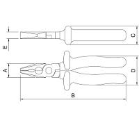 Alicate Universal Isolado 8" Tramontina Pro - Certificação Iec 60900 - 2