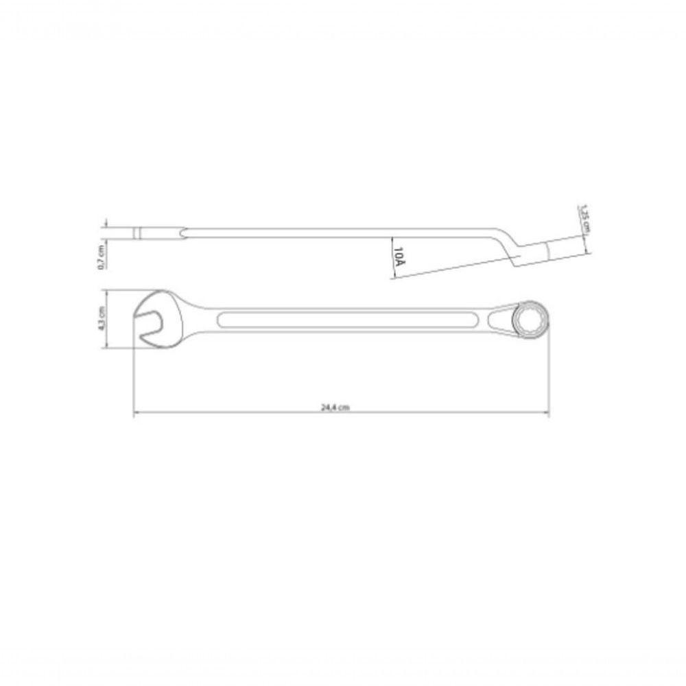 Chave Combinada Tramontina Master 19mm Com Pescoço Corpo Forjado Em Aço Especial Cromado - 3