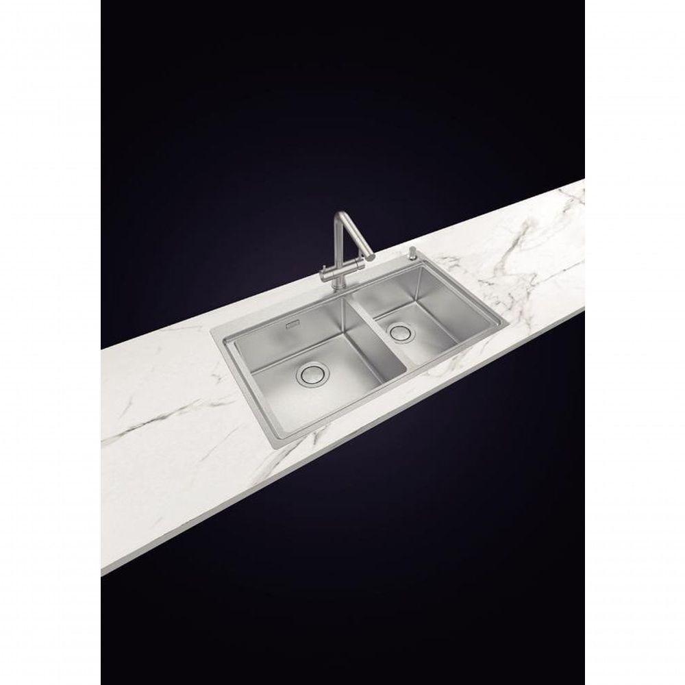 Cuba Dupla De Sobrepor Tramontina Smooth 2c 40 Em Inox Acabamento Acetinado 86x52cm Design Collection - 4