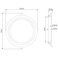 Plafon Led Tramontina Redondo De Embutir Slim 1500 Lm 18 W Bivolt 6500 K Luz Branca - 2