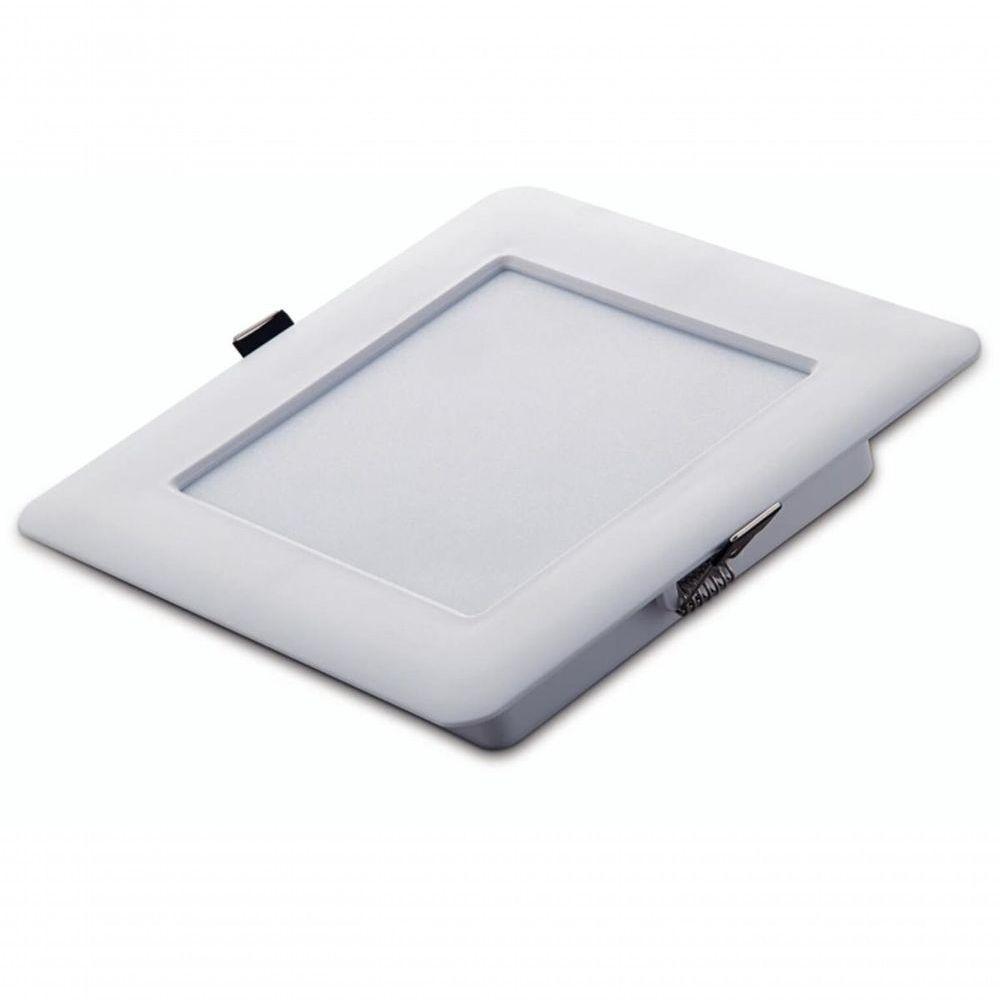 Plafon Led Tramontina Quadrado De Embutir Slim 1000 Lm 12 W Bivolt 6500 K Luz Branca - 1