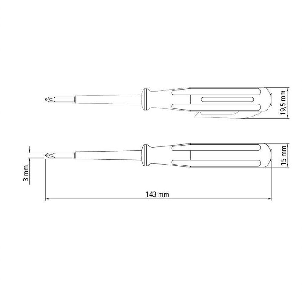 Chave Teste Tramontina Master 1-8x3 Com Ponta Cruzada - 2