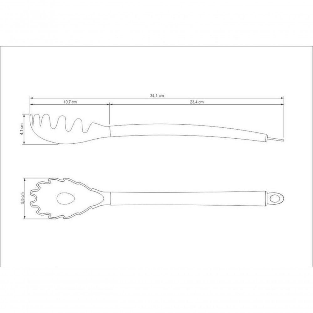 Pegador Para Massa Tramontina Apreciatta Em Silicone Com Cabo Inox Satinado - 3