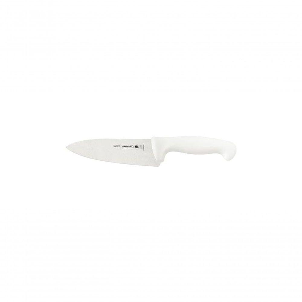 Faca Para Carne Tramontina Profissional 6 Aço Inox E Cabo Em Polipropileno Branco - 1