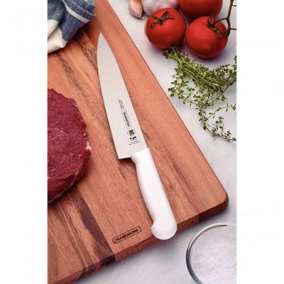 Faca Para Carne Tramontina Profissional Com Lâmina Em Aço Inox E Cabo De Polipropileno Branco 10